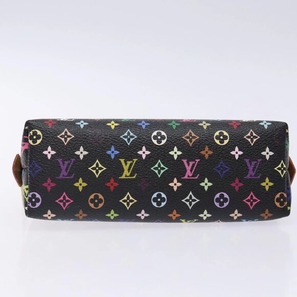 LOUIS VUITTON Multicolor Pochette Cosmetic Pouch Black M47355 Auth BA3915 - Picture 6 of 16